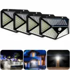 Вуличний настінний світильник Lesko SH-100 на сонячній батареї з датчиком руху 100 LED діодів