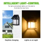 Вуличний світильник Solar Interaction Wall Lamp BK-888 із датчиком руху на сонячній батареї