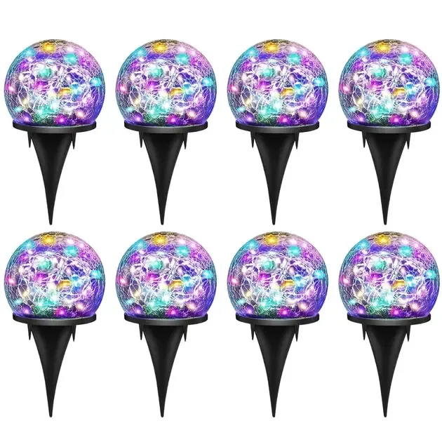 Вуличний-садовий світильник Триколор/КОЛЬОРОВИЙ у комплекті 2шт