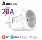 Розумна смарт WiFi розетка 20А з лічильником електроенергії та таймером Біла Розетка Smart Plug з енергометром