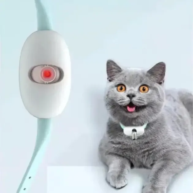Розумний лазерний нашийник для кішок та кішок Laser Collar інтерактивна смарт із вбудованим лазером
