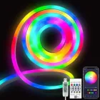 Розумна гнучка LED Neon RGB стрічка-шланг 2 метрів від USB управління режимами з телефону, Bluetooth додаток, пульт