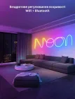 Розумна гнучка LED Neon RGB стрічка-шланг 2 метрів від USB управління режимами з телефону, Bluetooth додаток, пульт