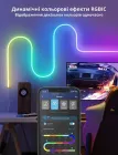 Розумна гнучка LED Neon RGB стрічка-шланг 2 метрів від USB управління режимами з телефону, Bluetooth додаток, пульт