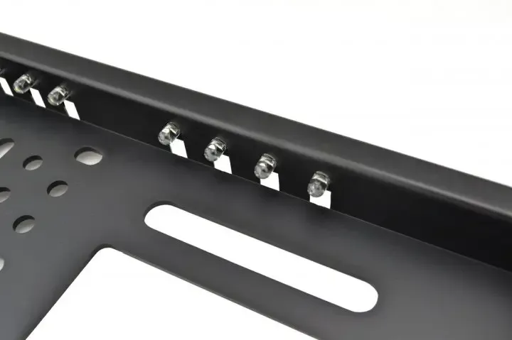 Камера заднього виду в номерній рамці з 4 LED підсвічуванням Black