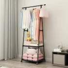 Універсальна міцна підлогова пересувна стійка вішалка для одягу Coat Rack