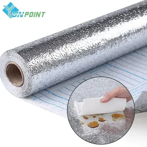 Універсальна самоклеюча нано-плівка для кухні (Алюмінієва фольга-стікер) подарує нове життя Вашій кухні! 3.5м