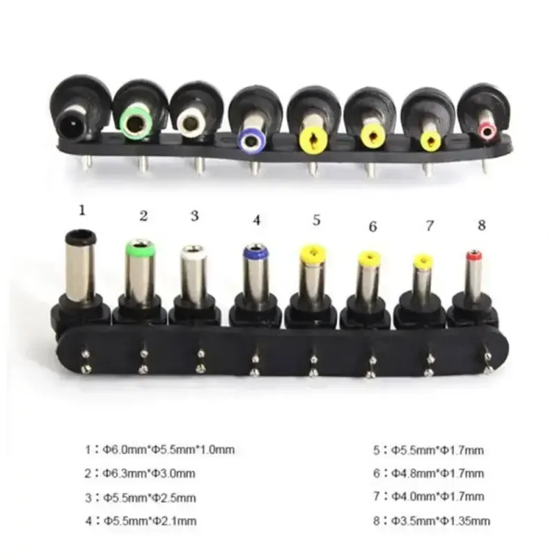 Універсальний зарядний пристрій MY-150 адаптер для ноутбуків 220 В 8 насадок