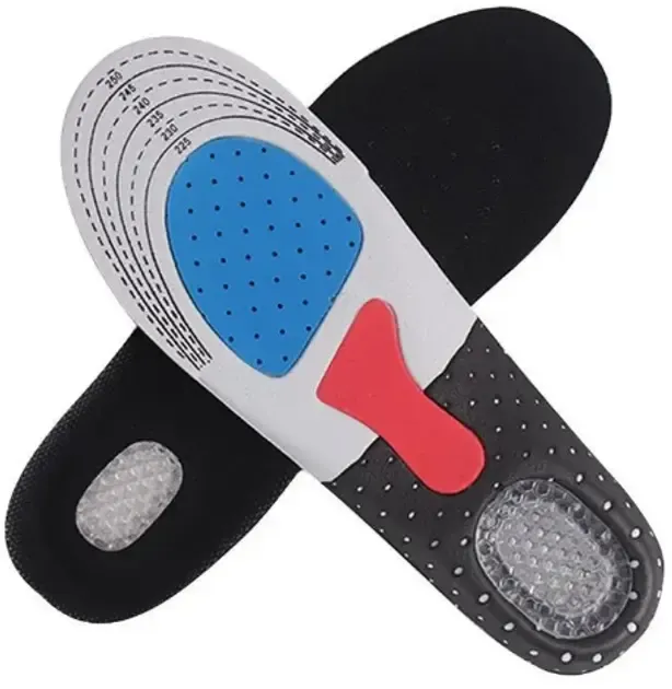 Універсальні ортопедичні устілки з жорстким супінатором та гелевою п'ятою