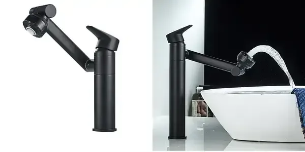 Універсальний поворотний змішувач для ванної кімнати