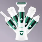 Універсальний жіночий набір з догляду VGR V-720 (5 в 1, з насадками, електробритва, щітка, масажер)