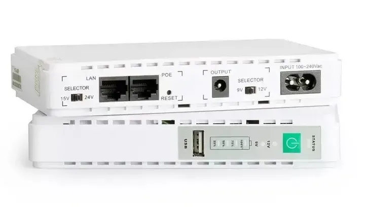 UPS для роутера та відеокамери з акумулятором – powerbank з виходом 5V, DC-9/12V, POE 15/24V