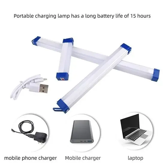 USB LED лампа аварійна, із магнітами та підвіскою