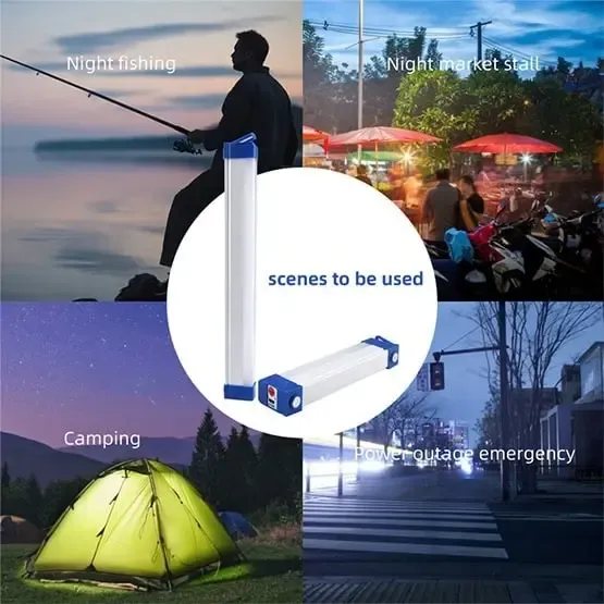 USB LED лампа аварійна, із магнітами та підвіскою