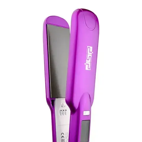 Праска випрямляч щипці для волосся професійний з керамічним покриттям 35W DSP Рожевий