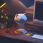 Зволожувач повітря портативний  WOLF Air Humidifier, аромадифузор електричний з резервуаром для ефірної олії, ультразвуковий, 650 мл