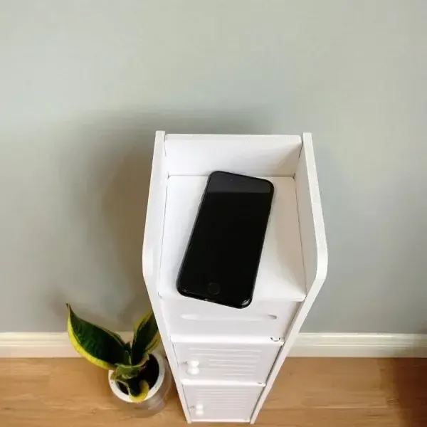 Вузька шафа для ванної кімнати та туалету, тримач туалетного паперу для підлоги PK-01 (80cm*15cm*15cm)