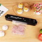 Вакууматор Vacuum Sealer вакуумний пакувальник для їжі, побутовий вакууматор чорний