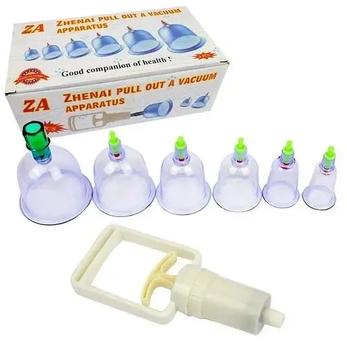 Вакуумні антицелюлітні масажні банки 6 штук