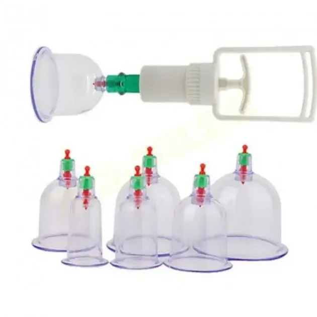 Вакуумні антицелюлітні масажні банки 6 штук