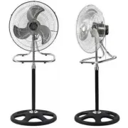 Вентилятор 3 в1 Wimpex 1807 Чорно - Сріблястий підлоговий настільний настінний охолоджувач з 3 швидкостями