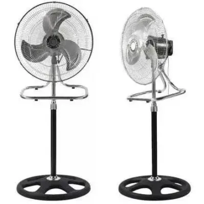 Вентилятор 3 в1 Wimpex 1807 Чорно - Сріблястий підлоговий настільний настінний охолоджувач з 3 швидкостями