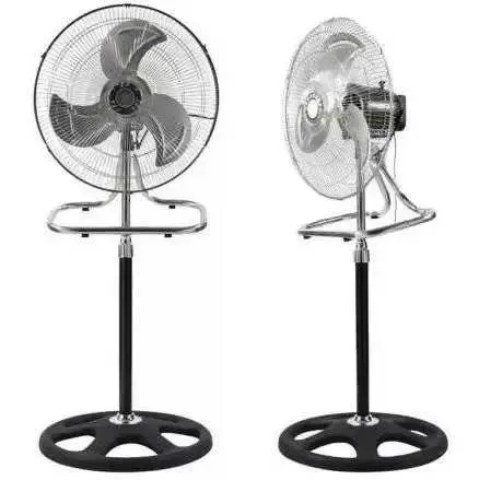 Вентилятор 3 в1 Wimpex 1807 Чорно - Сріблястий підлоговий настільний настінний охолоджувач з 3 швидкостями