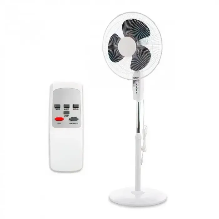 Вентилятор кімнатний для підлоги WIMPEX WX-1604R/16 з пультом управління в комплекті 100 Вт Білий