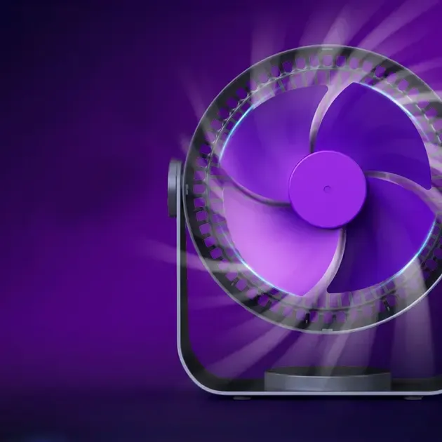 Вентилятор MiJia портативний настільний з акумулятором 4000 мАг