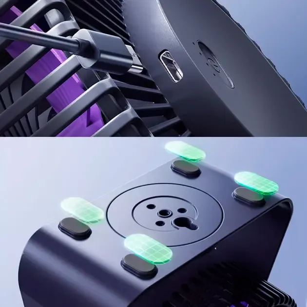 Вентилятор MiJia портативний настільний з акумулятором 4000 мАг