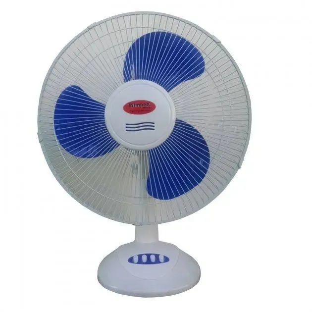 Вентилятор настільний Wimpex WX 1601 3 швидкості з автоповоротом Біло-синій