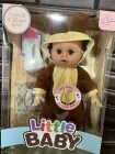 Лялька пупс, що розмовляє з пляшечкою та серветками Little Baby