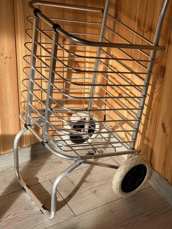 Надпотужний складний візок для покупок, універсальний великий кошик