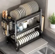 Сушарка органайзер для кухонного посуду триярусна