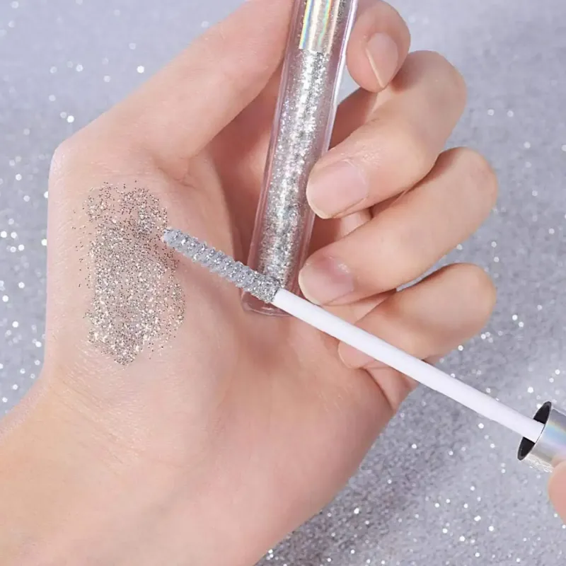 Водостійка туш для вій з блискітками ICVC Diamond Eyelash / Прозора туш