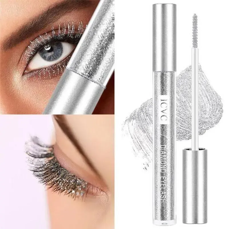 Водостійка туш для вій з блискітками ICVC Diamond Eyelash / Прозора туш