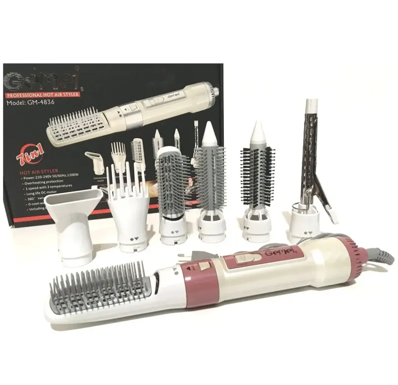 Повітряний стайлер для волосся 7 в 1 Gemei GM-4836