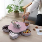 Складна двоярусна цукерка SUNROZ Flower Candy Box, що обертається, для цукерок і фруктів