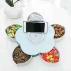 Складна двоярусна цукерка SUNROZ Flower Candy Box, що обертається, для цукерок і фруктів