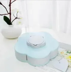 Складна двоярусна цукерка SUNROZ Flower Candy Box, що обертається, для цукерок і фруктів