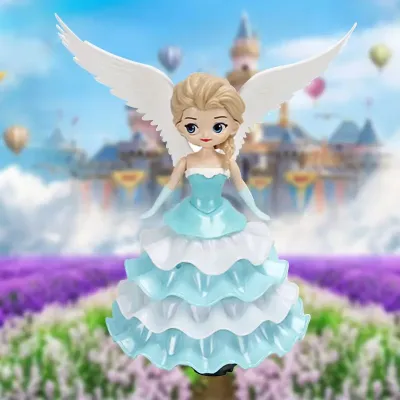 Танцююча лялька-нічник принцеса, що обертається Dancing Angel Ice Princess