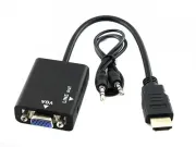 Відеоадаптер HDMI - VGA конвертер відео + аудіо 1080P