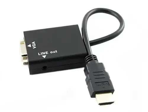 Відеоадаптер HDMI - VGA конвертер відео + аудіо 1080P