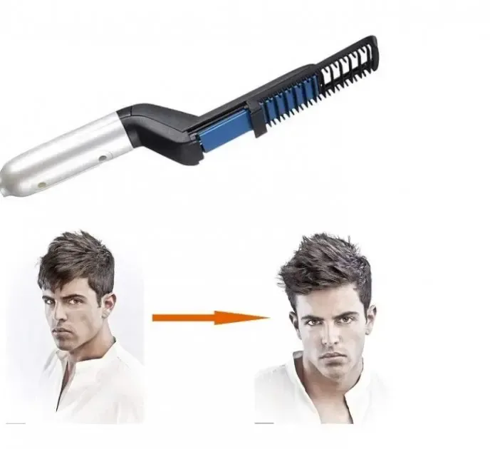 Випрямляч для бороди та волосся NG-MODELLIN Чоловіча плойка для бороди та волосся