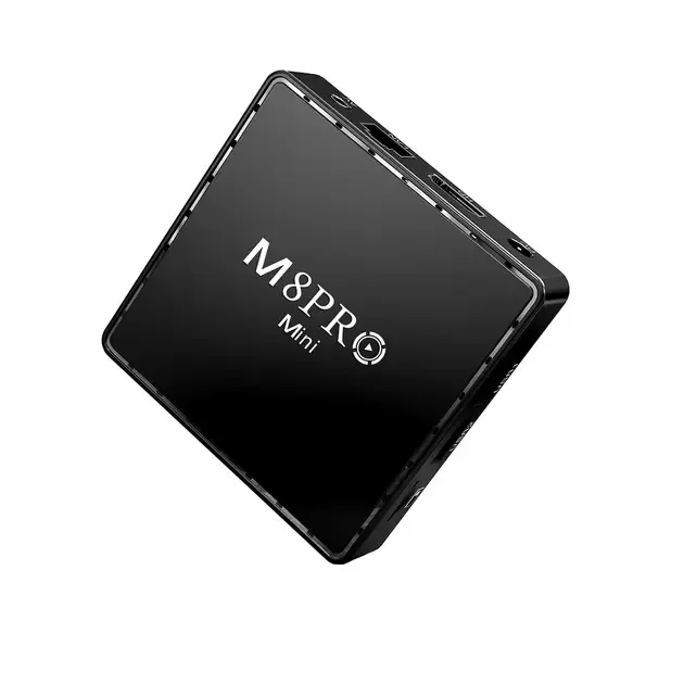 Ігрова андроїд ТВ приставка з Android TV + 2 джойстики M8PRO Mini ретро консоль PS1, Dendy, Sega