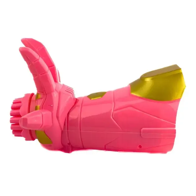 Іграшка-генератор мильних бульбашок рукавичка зі світловими ефектами