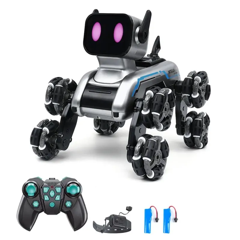 Іграшка-робот для дітей, 2,4 ГГц пульт дистанційного керування, датчик жестів, трюкова автомобільна іграшка зі світлодіодним підсвічуванням