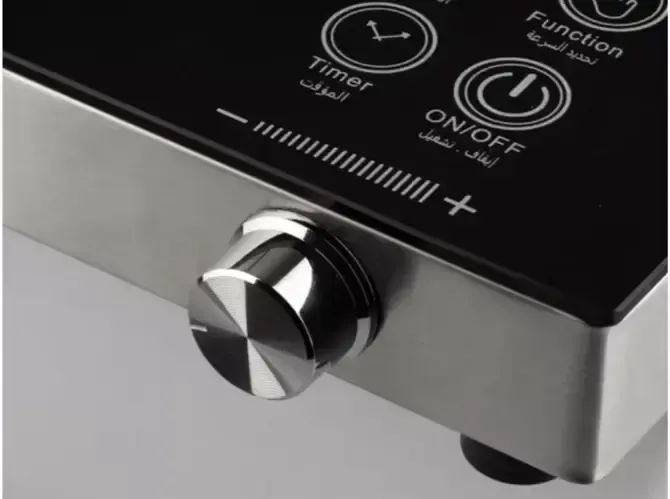 Інфрачервона одноконфоркова електроплита RAF.8003, Електрична настільна плита зі склокераміки для дому, Потужна сенсорна побутова плитка