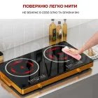 Інфрачервона плита електрична на 2 конфорки RAF R-8088 4800W