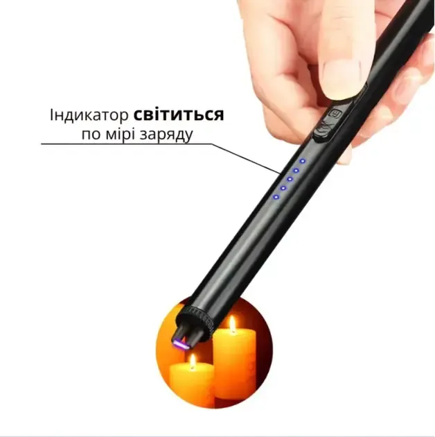 Інноваційна плазмова кухонна запальничка для газової плити з дисплеєм та USB зарядкою